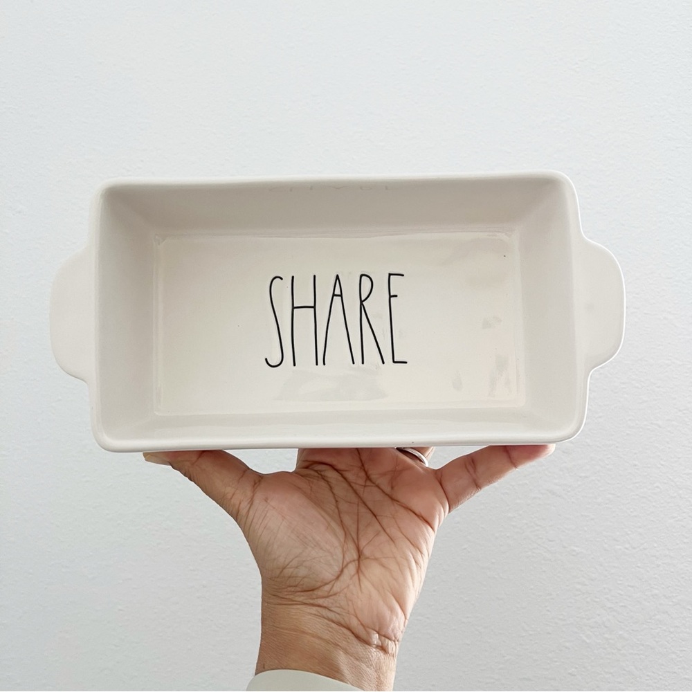 Rae Dunn SHARE Ceramic Loaf Pan